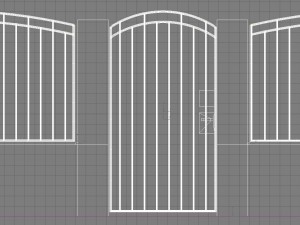 iron fence 3D 模型