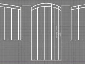 iron fence 3D Model