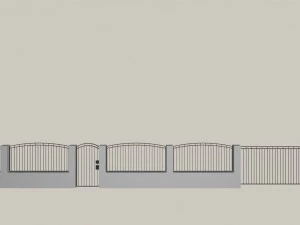 iron fence 3D Model