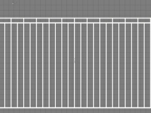 iron fence 3D 模型