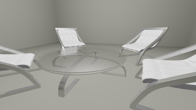 modern set of table with chairs Modelo 3D .c4d .max .obj .3ds .fbx .stl .blend 