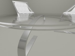 modern set of table with chairs Modelo 3D
