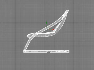 modern set of table with chairs 3D Model