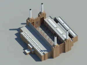 battersea power station - london 3D Model