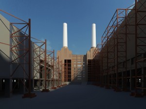 battersea power station - london Modello 3D