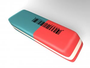 gomma per cancellare Modello 3D