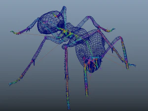 ant rigged 3D Model