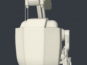 battle droid rigged 3D मॉडल