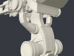 battle droid rigged 3D मॉडल