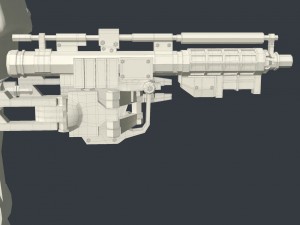 battle droid rigged 3D मॉडल