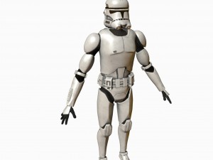 clone trooper rigged 3Dモデル