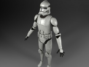clone trooper rigged 3D 모델