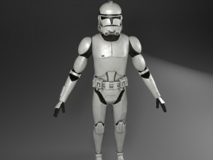 clone trooper rigged 3D 모델