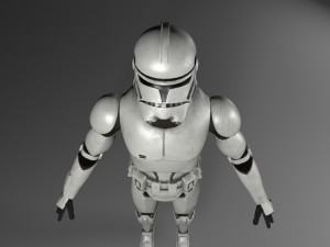 clone trooper rigged 3D 모델