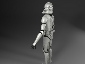 clone trooper rigged 3D 모델