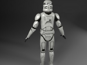 clone trooper rigged 3D 모델