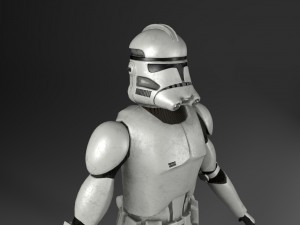 clone trooper rigged 3D 모델