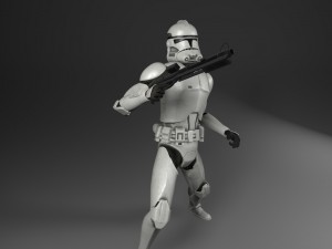 clone trooper rigged 3D 모델