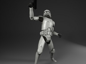 clone trooper rigged 3D 모델