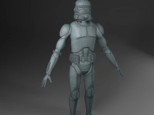 soldato clone truccato Modello 3D