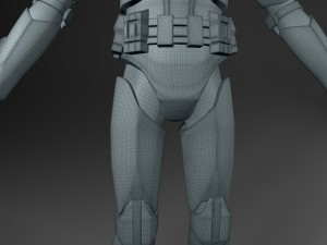 clone trooper rigged 3D 모델