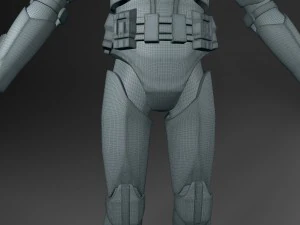 soldato clone truccato Modello 3D