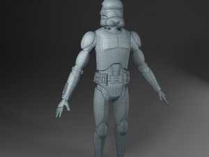 clone trooper rigged 3D 모델