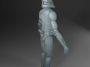 clone trooper rigged 3D 모델