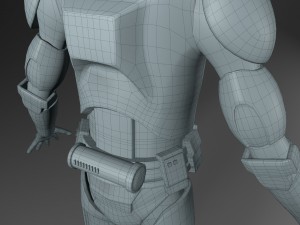 clone trooper rigged 3D 모델