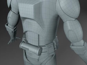 soldato clone truccato Modello 3D