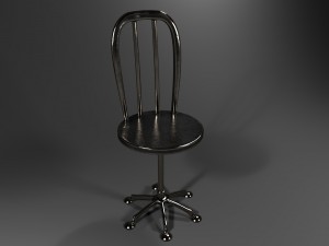 metallic chair 3D Model