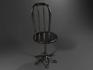 metallic chair 3D Model