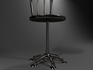 metallic chair 3D Model
