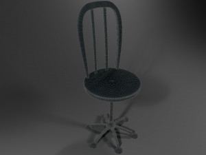 metallic chair 3D Model