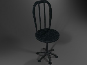 metallic chair 3D Model