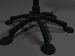 metallic chair 3D Model