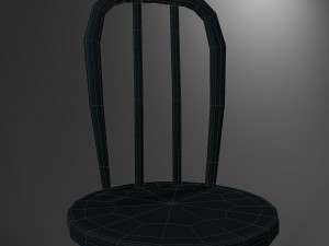 metallic chair 3D Model