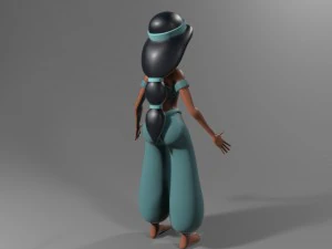 princess jasmine rigged 3D Model