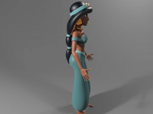 princess jasmine rigged 3D Model