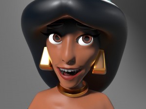 princess jasmine rigged Modello 3D