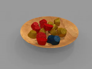 bowl with candy 3D Model
