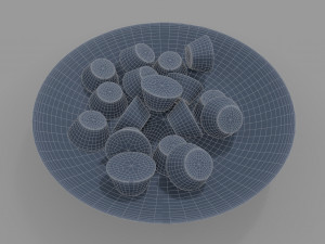 bowl with candy 3D मॉडल