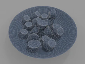 bowl with candy 3D Model