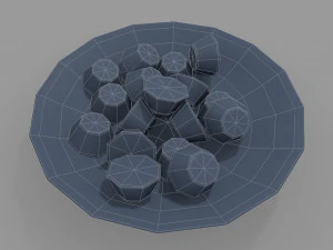 bowl with candy 3D Model