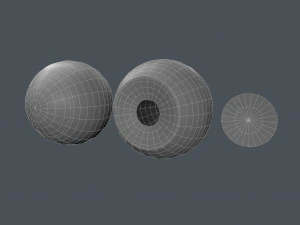 karikat&uuml;r g&ouml;z k&uuml;resi 3D Model