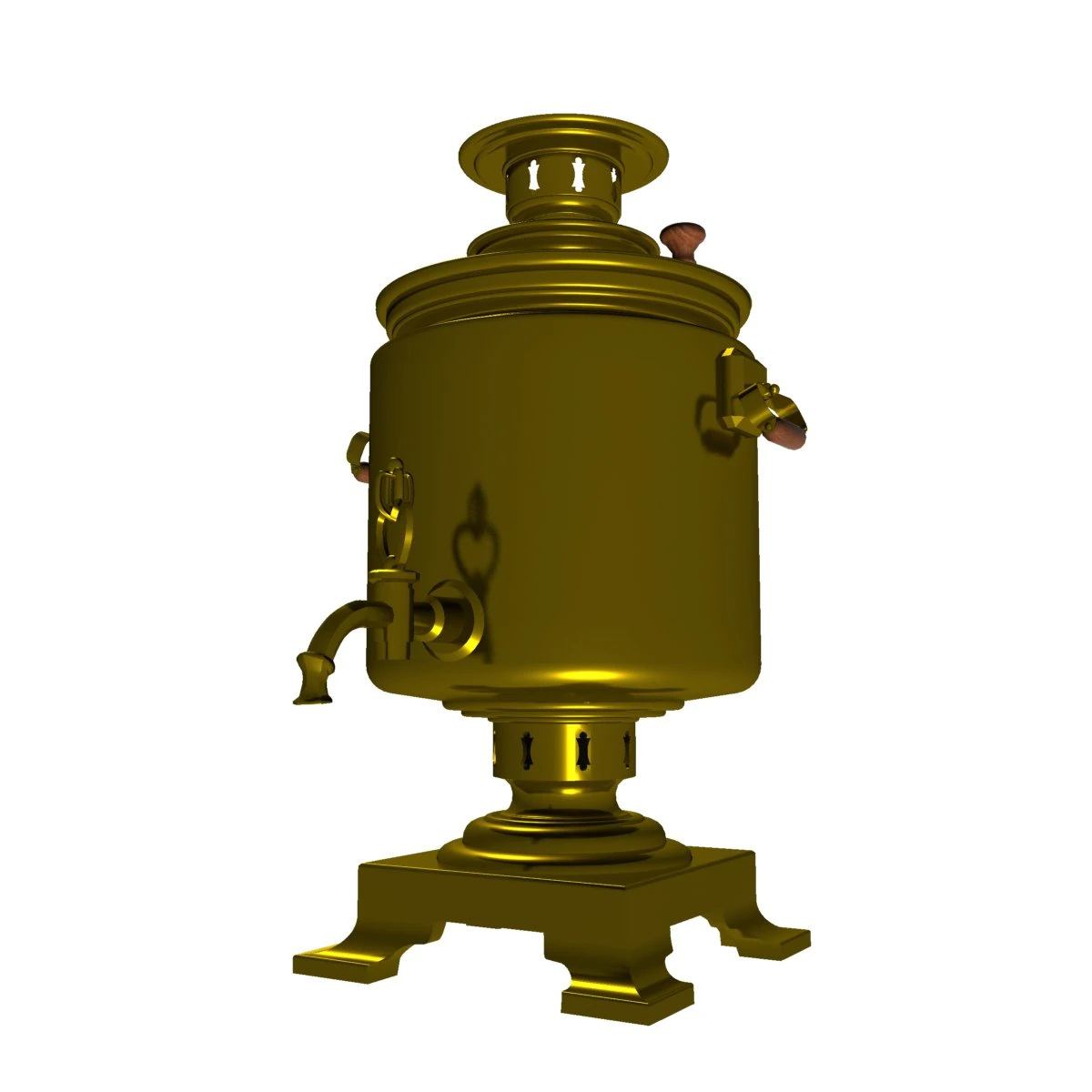 samovar 3D Model .c4d .max .obj .3ds .fbx .stl .blend