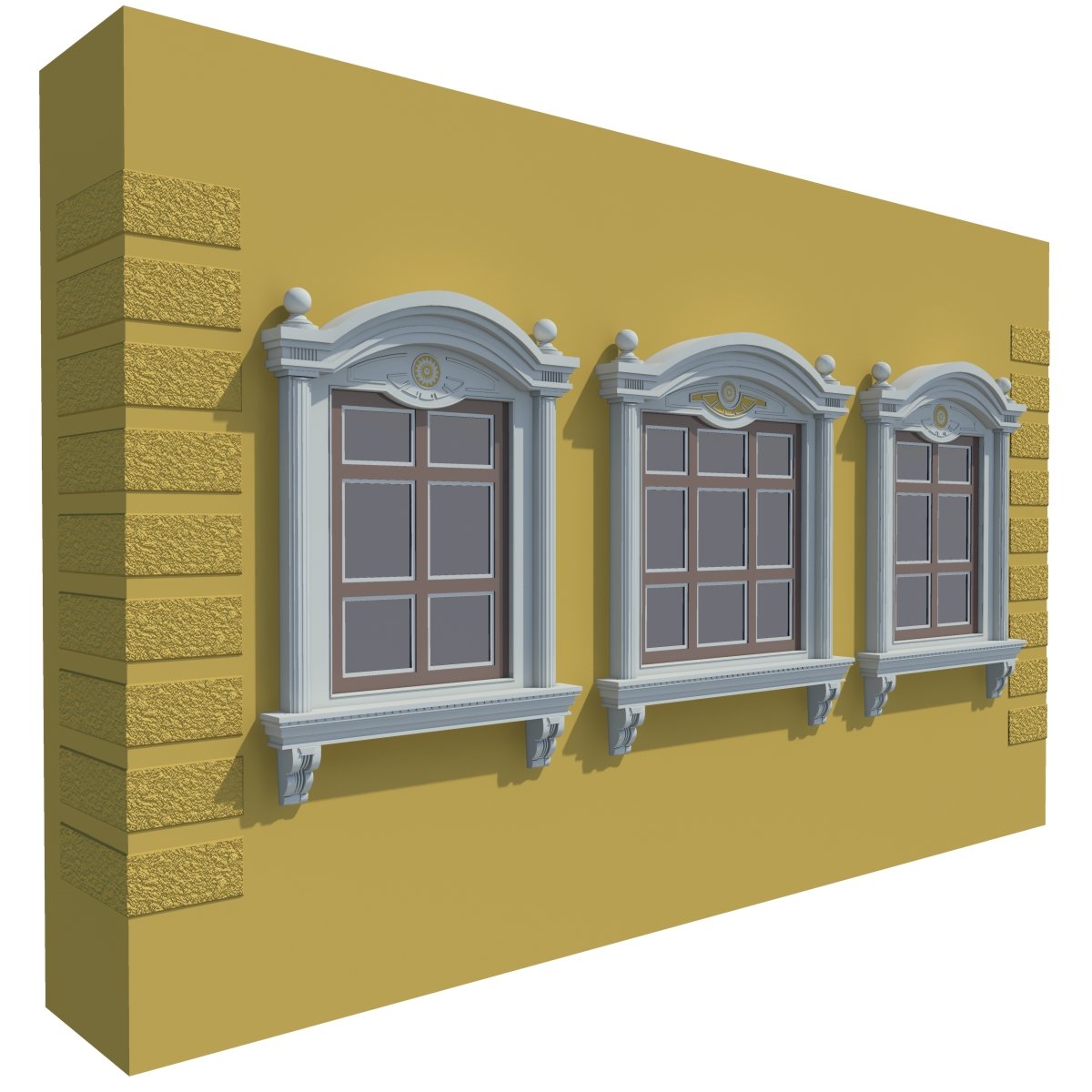 Windows 3d model. Модель 3ds Max арочное окно. Окно 3d модель. Окно 3д модель 3д Макс. Модель 3d стены с окном.