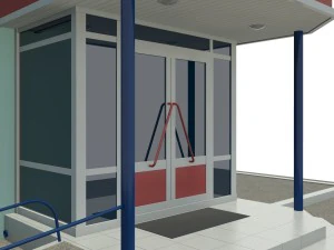 entrance to shop 3D Model