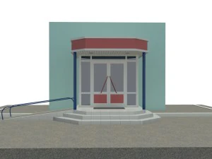 entrance to shop 3D Model