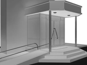 entrance to shop 3D Model